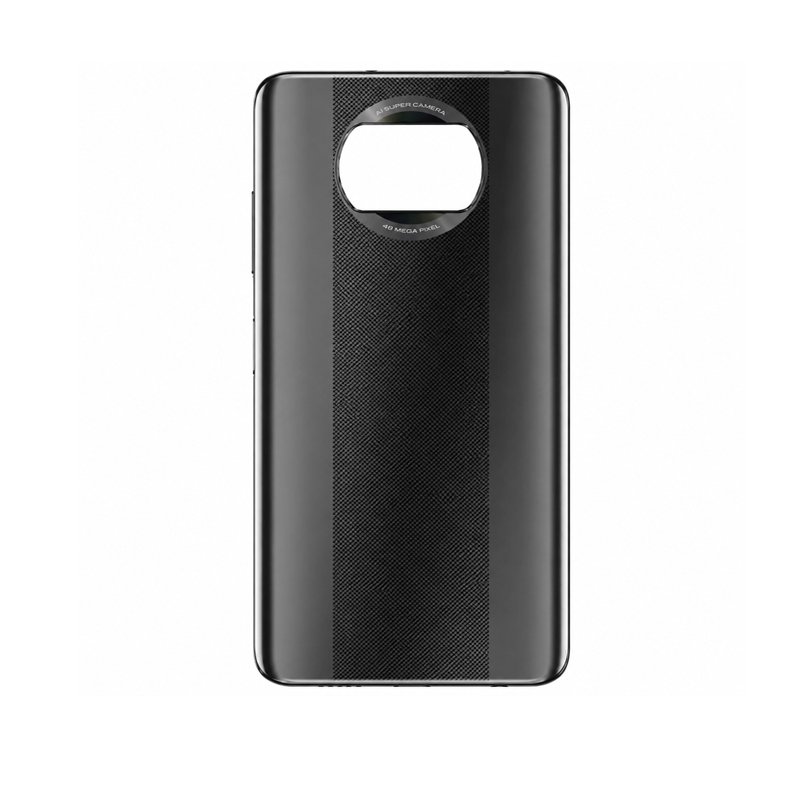 Back Panel Body For Poco X3 Black